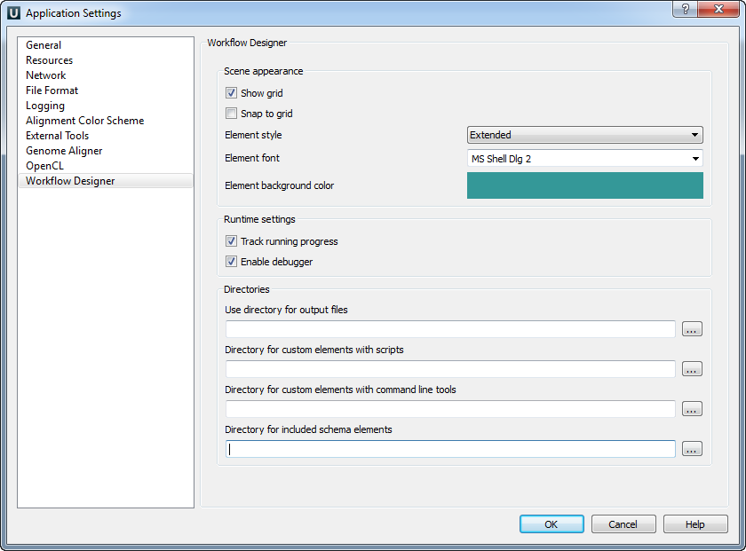 Switchable Graphics application settings.